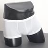 2pcs Solid Color Boxer Shorts Men Seamless Nylon Ice Silk Underwear U Pouch Male Panties Plus Size M-XXL
