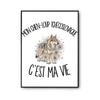 Poster My Czechoslovakian Wolfdog Is My Life | Photo Paper Poster 310 G Pearlescent Finish Size A2 | Wall Decoration