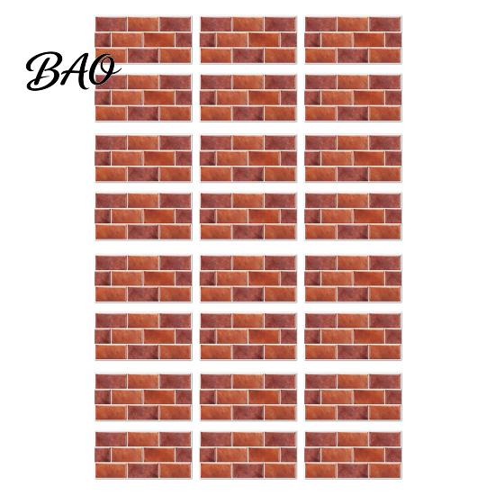 Cover Wall Defects Stickers Self-Adhesive PVC Tile Stickers, Waterproof Mosaic Pattern Decals for Kitchen Bathroom Renovation Supplies Home