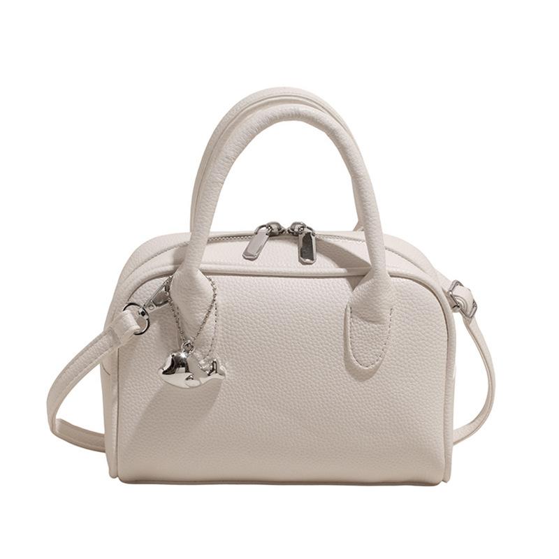 Simple Solid Color Handbag Women's Spring Summer New Versatile Shoulder Bag Fashion Commuter Messenger Bag