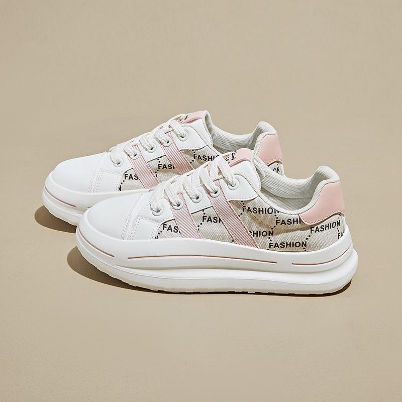 

Women s Chunky Platform Sneakers Non-Slip Breathable Lace-Up Walking Shoes for Women Comfortable Casual Faux Leather Running Workout Tennis Sneakers 35