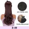 MISS WIG Synthetic Elegant Women's Long Curly Clip In Ponytail Extension High-Temperature Hair With Easy To Wear Strap