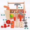 Toolbox Wooden Repair Screw Nut Disassembly Assembly Tool Table Children Toy