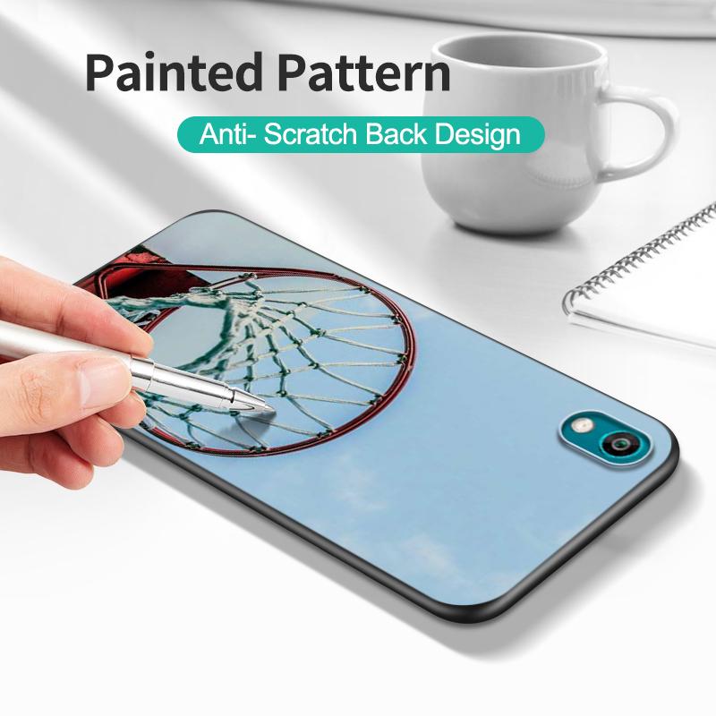 Black tpu Case For Huawei Honor 20 Lite 10 10i 20S 30S 30 7A 5.45 7s 7C 5.7 Cover basketball