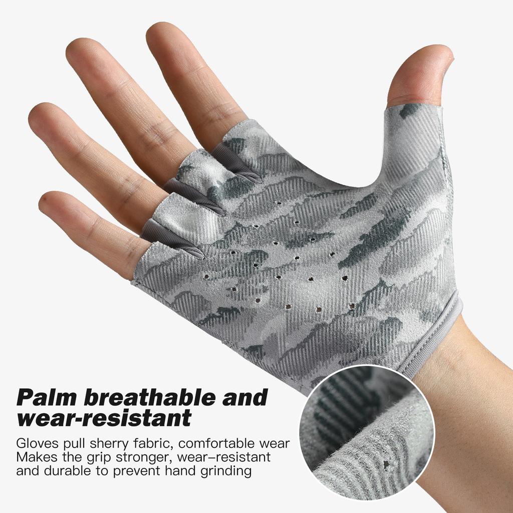 Protection Fishing Fingerless Gloves Sun Protection Gloves Men Women For Outdoor, Fishing, Kayaking, Hiking, Paddling