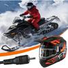 Magnetic Power Cord, Snowmobile Helmet Heated Shield Cord for Heated Most Electric Shields, Helmet, Visor Port