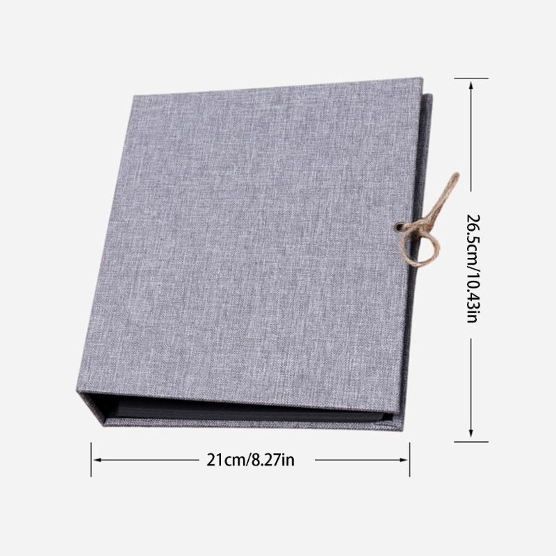 SelfAdhesive Large DIY Photo Book with Linen Cover 30 Page for Weddings Birthdays and Travel Journals