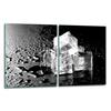 2x GLASS PROTECTIVE PLATE FOR STOVE 40x52 ICE