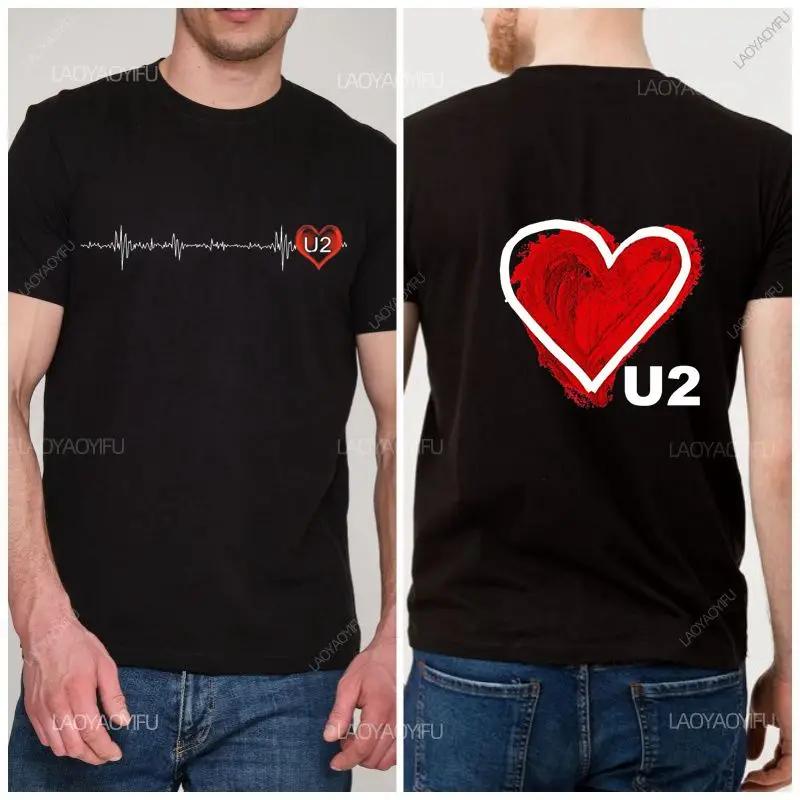 U2 Vintage Rockband Grafisk T-shirt Unisex Hip Hop Streetwear Fanpresent Alternativ Musik T-shirt Unisex Unisex