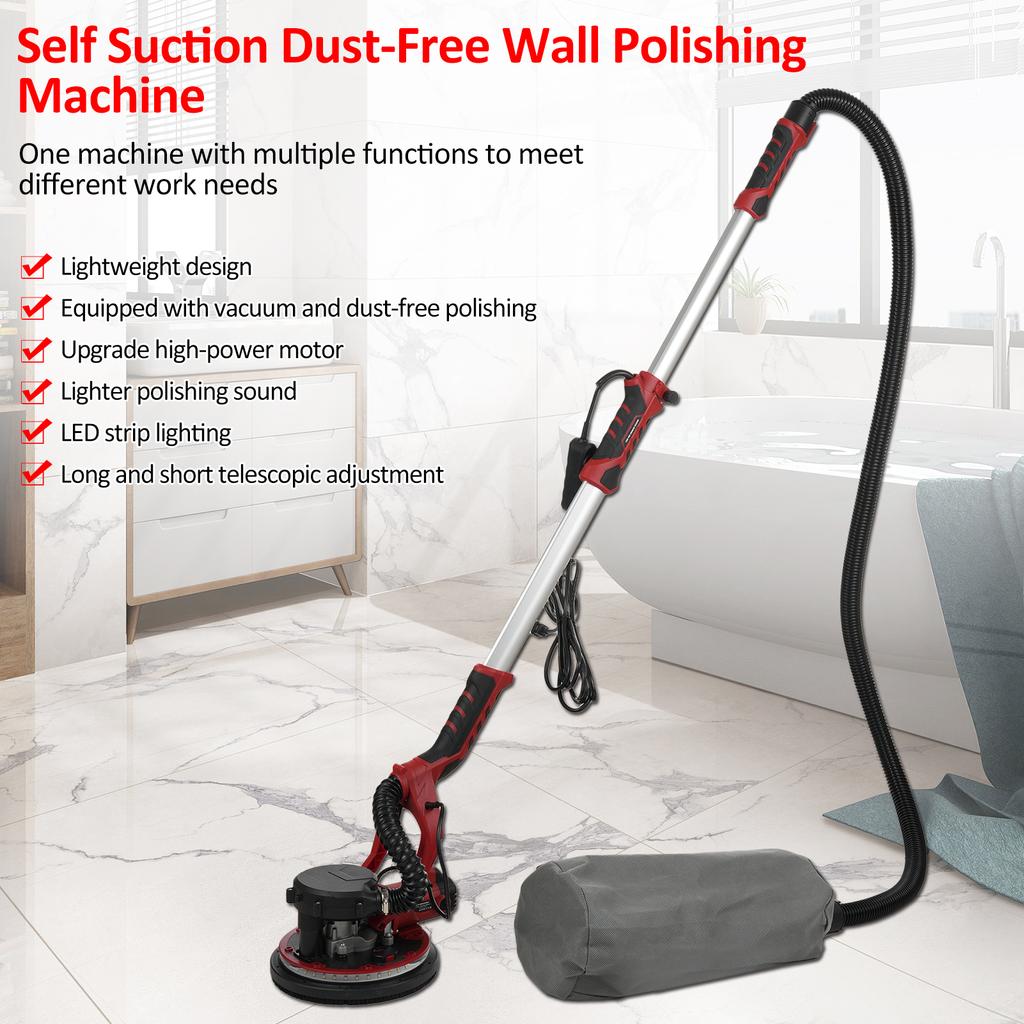 Drywall Sander, 1390W Electric Sander with 20 Pcs Sanding Discs, 5 Variable Speed 800-1800 RPM Wall