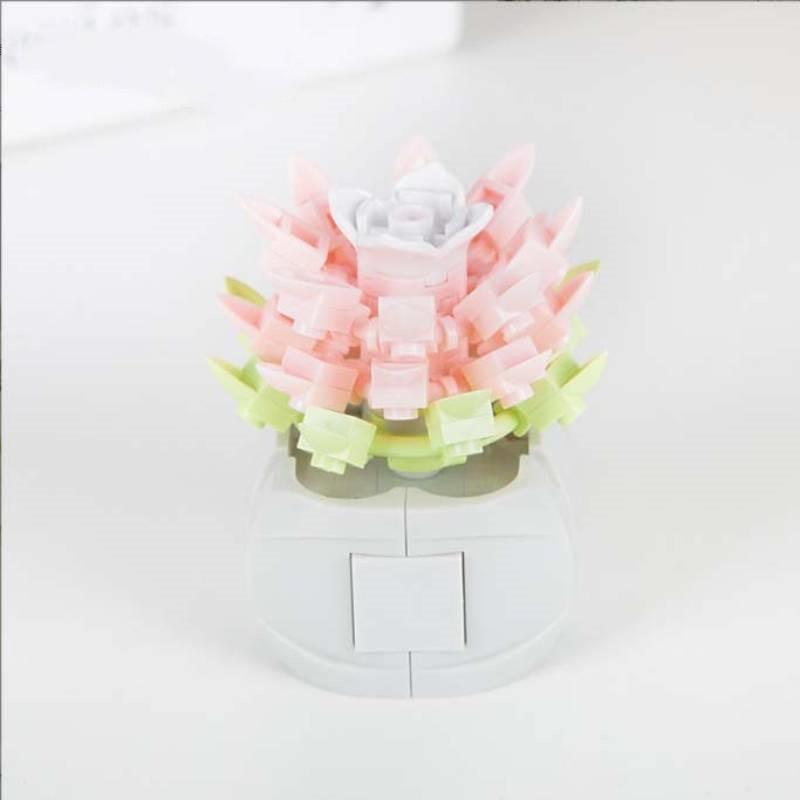 Assembly Plant Succulent Building Blocks Simulation Bouquet Potted Decoration