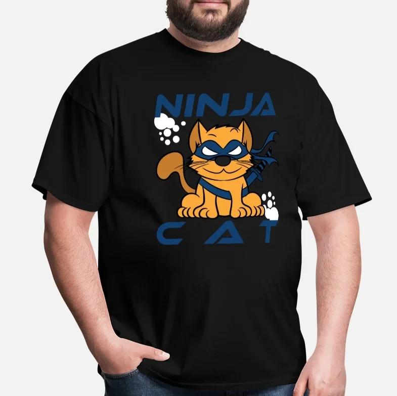 

Cartoon Ninja Cat Ninjainspired Cat Lovers Gift T-Shirt 100% Cotton O-Neck Summer Short Sleeve Casual Mens T-shirt Size S-3XL... S разноцветный