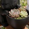 Cat Themed Planter 3D Printed Ornament, Shape Plant Pot, Office Desk Bay Window Pot Holder, Matte Frosted Surface Container for Home Decor Desktop
