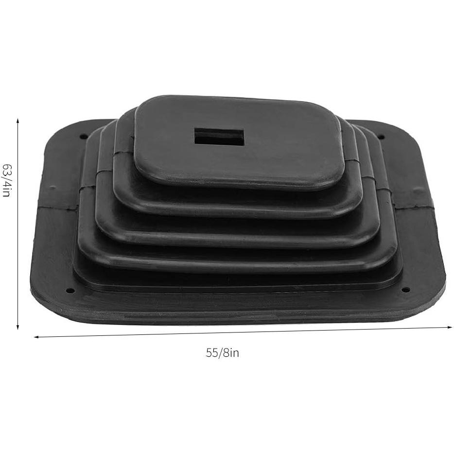 Aramox Gear Shift Boot, Gear Shifter Boot Cover Rubber Car Gear Shift Dust Cover Shifter Boot Black Replacement for