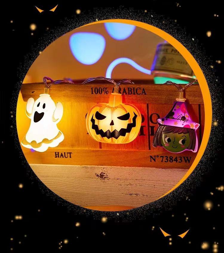 Creative Halloween Decorative Mummy String Lights - Witch and Pirate Festival Hanging Decor