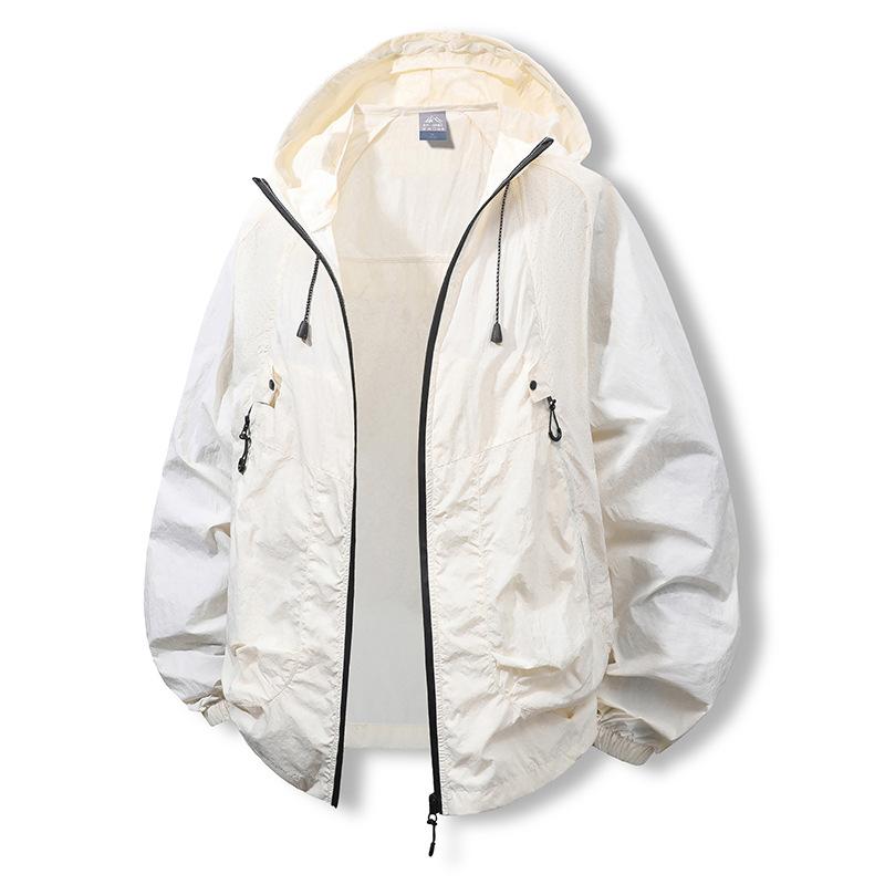Men's Summer Sun Protection Suit Thin Casual Jacket Fishing Skin Windbreaker Sun Protection Outdoor Men's Sun Protection Suit