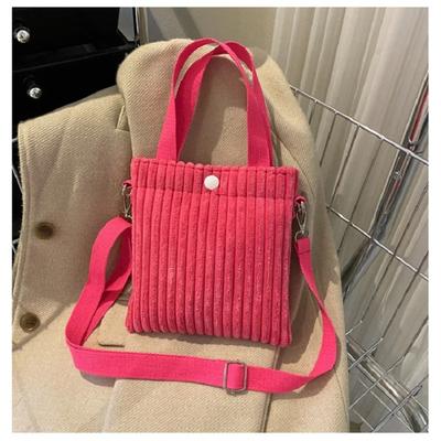 Frühling Sommer Frau Cord Eimer Tasche Mode Einzelne Schulter Tasche Crossbody Kleine Quadratische Einkaufstasche Mini Handtasche