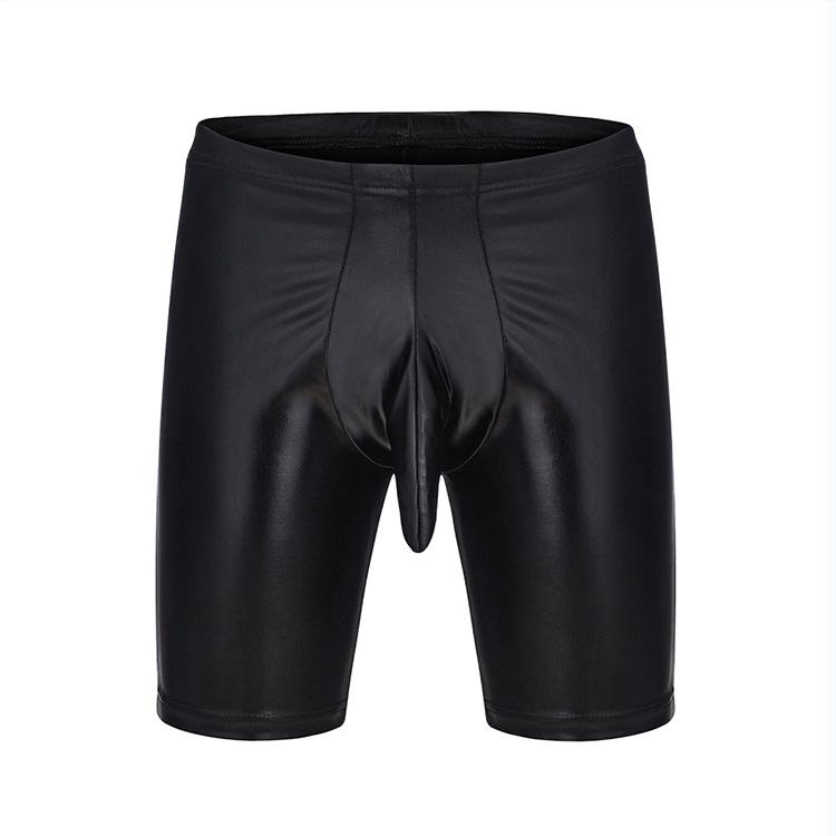 European & American Patent Leather Lingerie: Tight-fitting Pants, Shorts, Capris for Nightclub & Stage