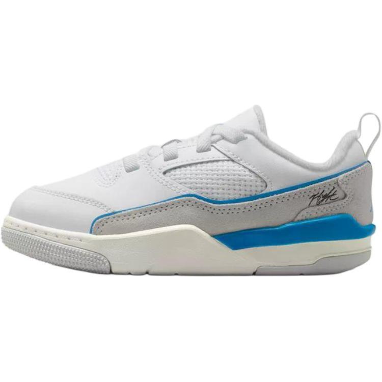 (PS) Air Jordan Flight Court  White Photo Blue Sail  Kids  HF3332-104 EU 28