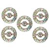 5PCS Round Hand Grip Ring Printed Silicone Fidget Toy Finger Trainer for Rehabilitation Training