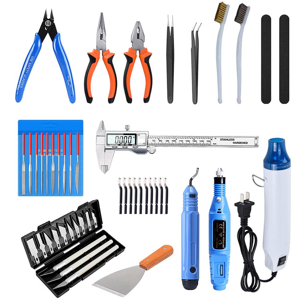 

3D-модель принтера, инструмент для очистки, гравировальный нож, набор для резьбы, включая инструменты для резьбы по дереву, для удаления заусенцев Type-C