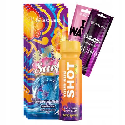 Soleo Surf 3x15ml Tanning Accelerator + Freebies