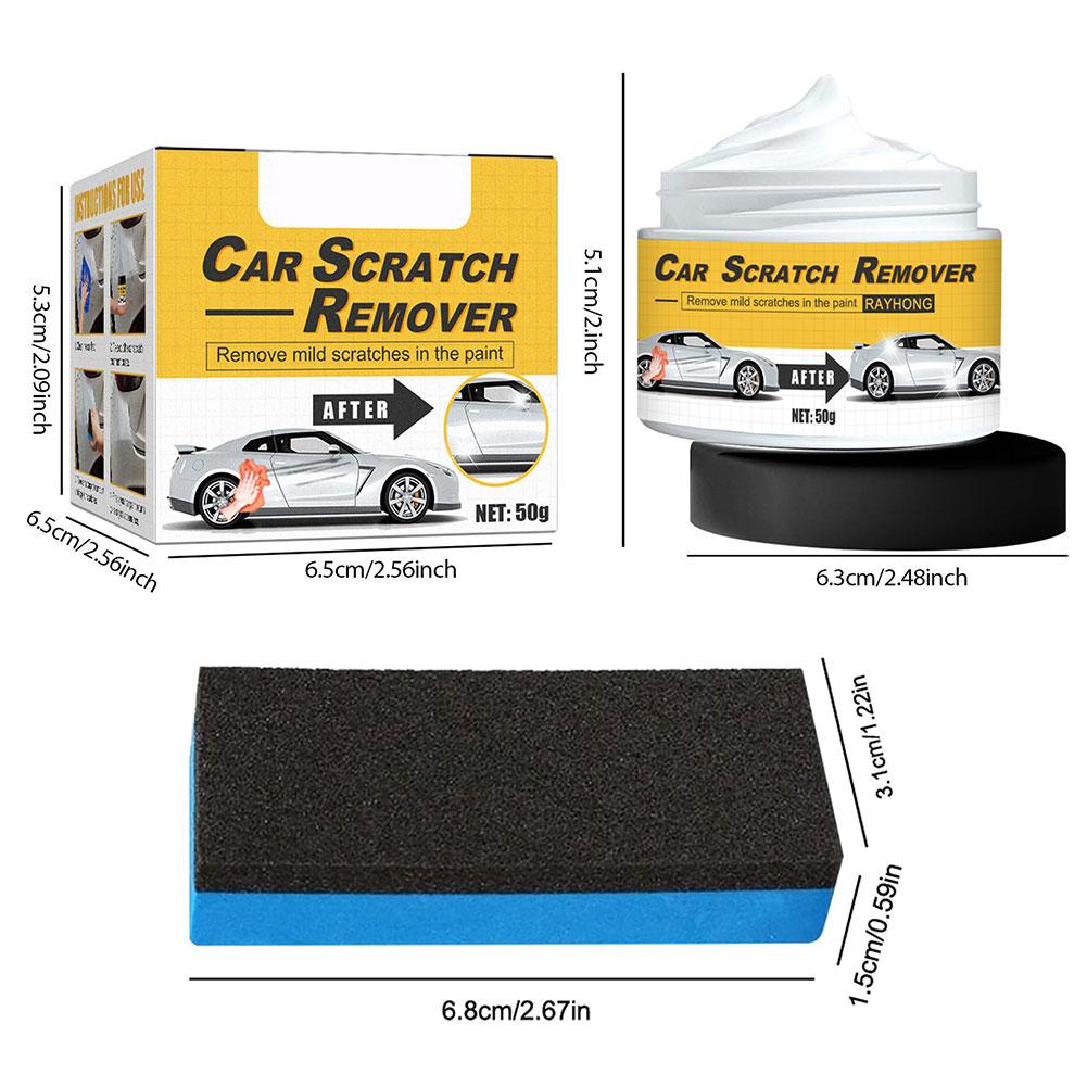 Car&Motorcycle Scratch Repair Paste Kit Repairs Metal/Plastic Surfaces, Protective Layer Polishing & Stain Removal Forms D5W7