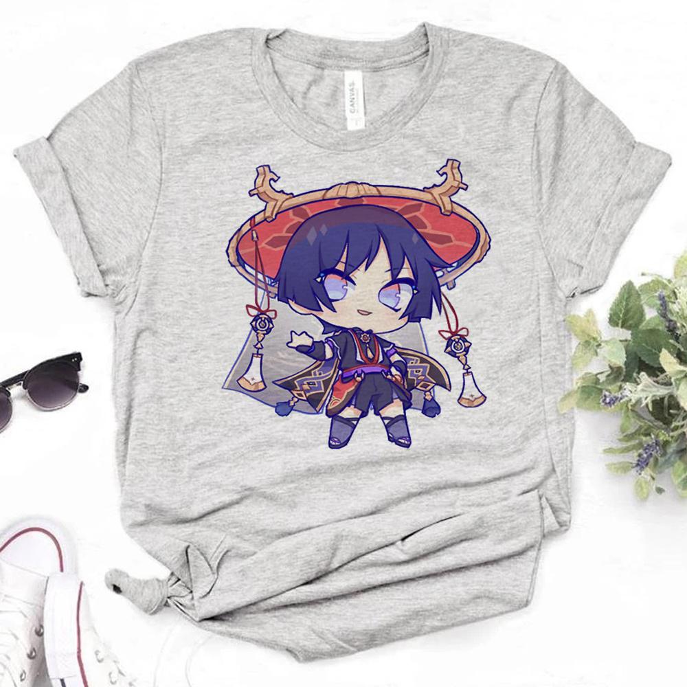 Scaramouche T-shirts Women Comic Anime Streetwear T Shirt Female Streetwear Comic Clothes