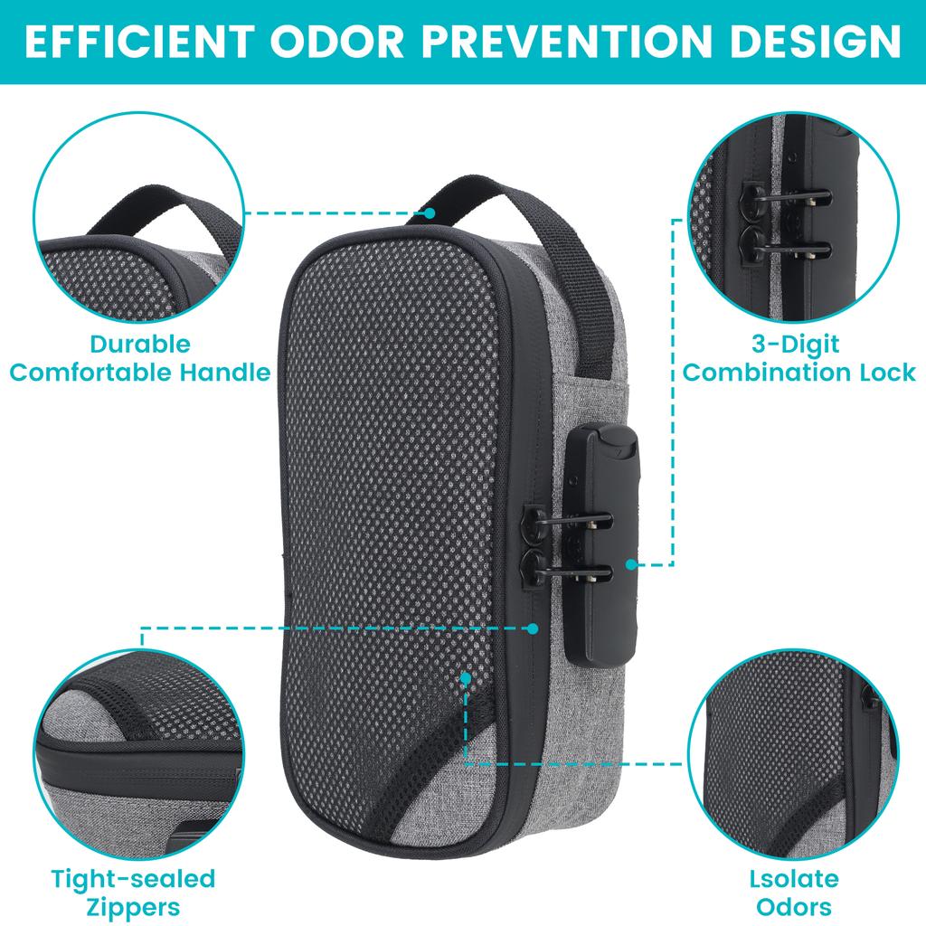 Fresh Keeping Smell Proof Bag Safe Odor Proof Case Containers Sturdy Smell Proof Bag with Lock Sidekick Smell Proof Case