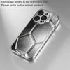 Premium electroplated glass phone case for iPhone 17  16  15  14  13  12  11pm Pro Plus. New metallic soccer ball texture.