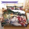 Name Custom Xie Lian and Hua Cheng Pattern Bedding Set Quilt Cover Pillowcase Home Decor Gift (1 * duvet cover + 2 * pillowcase, without core)