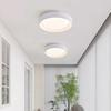 1116 LED Wood Grain Ceiling Round Ceiling Lamp 11cm Ultra-thin Hallway Balcony Lighting Kitchen Three-color Light Changing Lamp