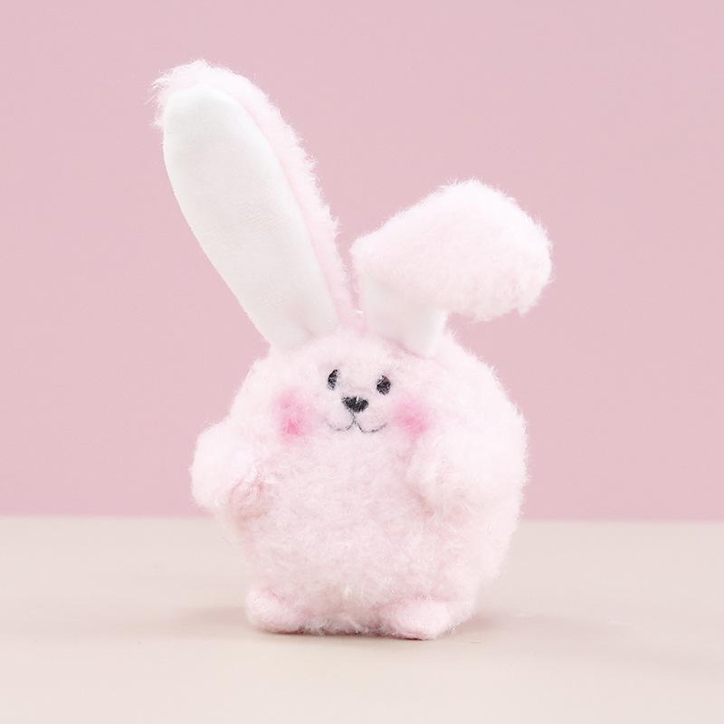 

Милый кролик плюшевая игрушка плюшевая мягкая кукла украшение брелок сумка подвеска украшение подходит для девочек подарки 14cm розовый