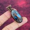 Tree Of Life Labradorite Gemstone Pendant Handmade Copper Wire Wrapped Pendant