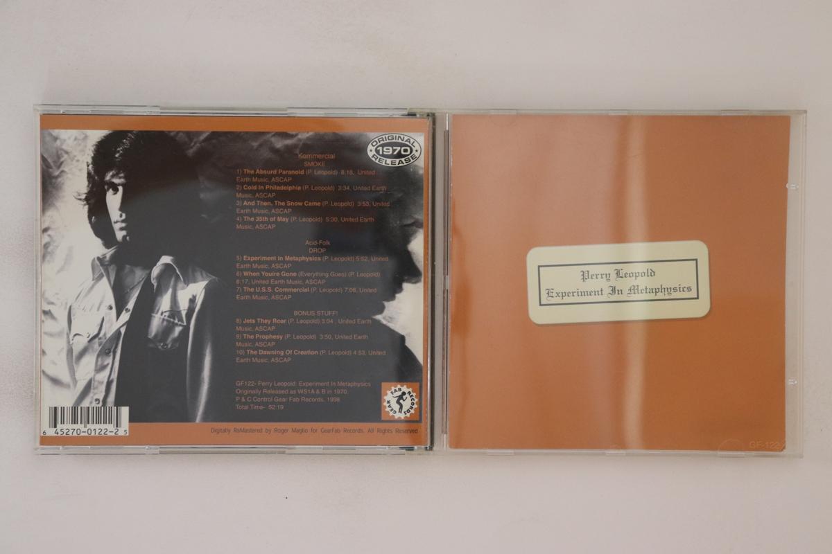 

CD PERRY LEOPOLD Experiment In Metaphysics GF122 GEAR FAB US Folk Used