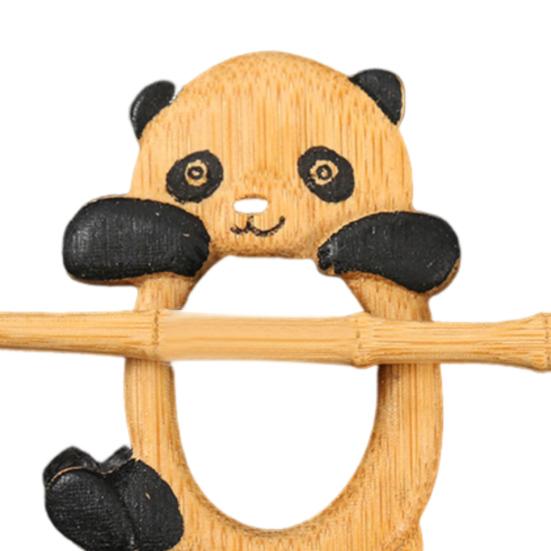 Drewniana Broszka Zwierzęca Panda Łabędź Wiewiórka Swetry Szaliki Przypinki Broszki Odznaki Miękka