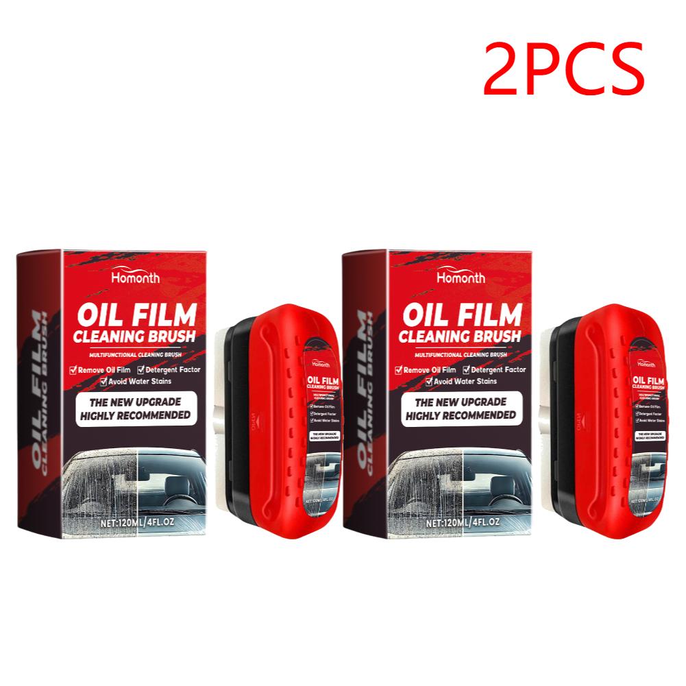 Car Windshield Cleaner Oil Film Remover Car Glass Glossy Powerful Car Window Glass Cleaner Removes Dirt Auto Cleaning Brush