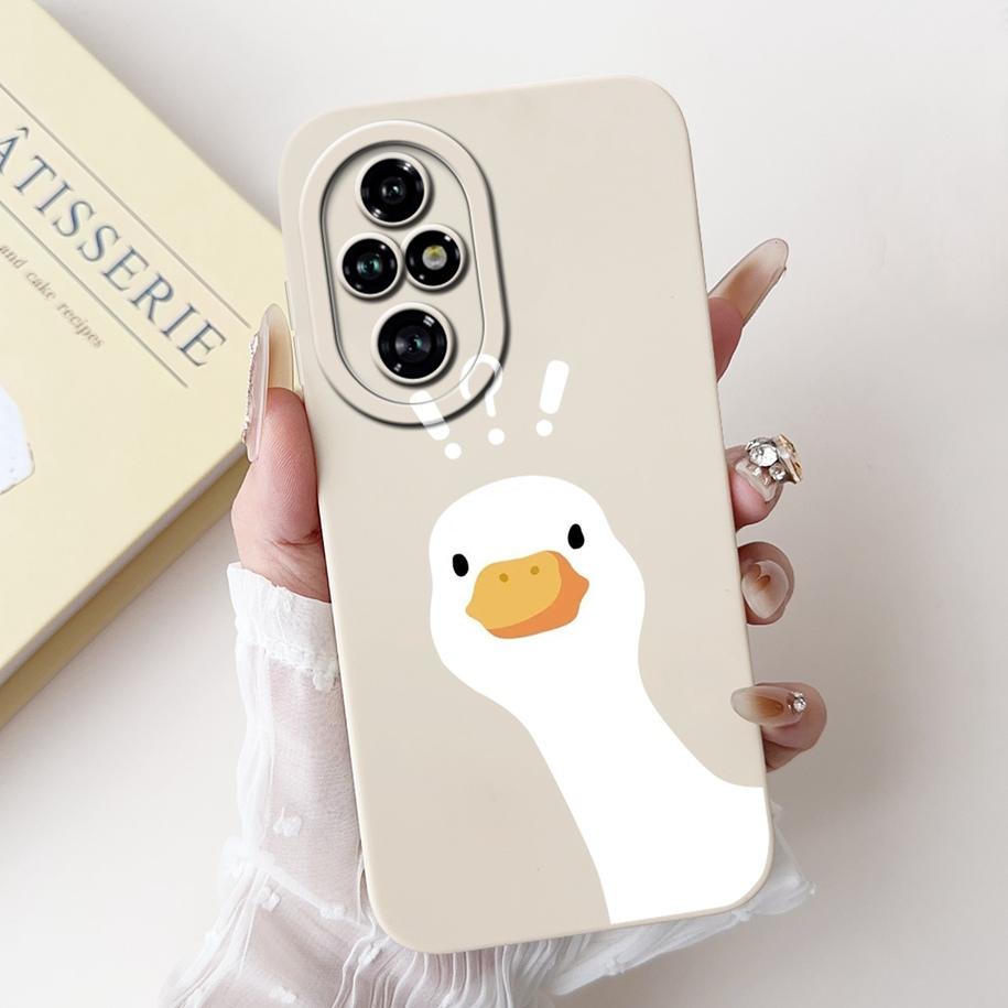 For Honor 200 Pro Case ELP-AN00 Phone Cover Popular Flower Avocado Soft Silicone Matte Fundas For Honor 200Pro Protective Bumper