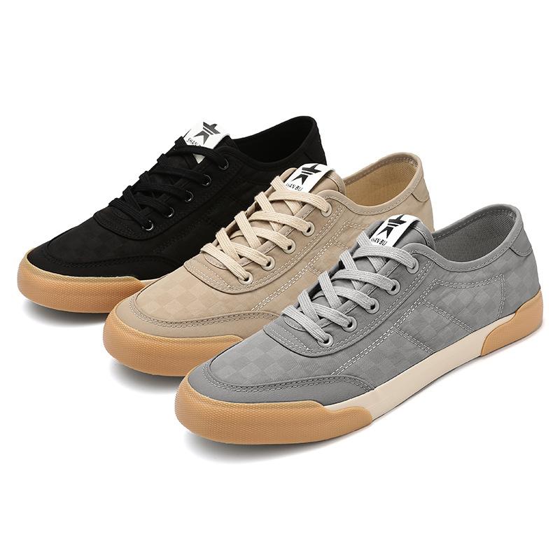 Pánská obuv Trendy Módní Ležérní Pánská Obuv Pohodlná Šněrovací Plochá Nízká Tenisky