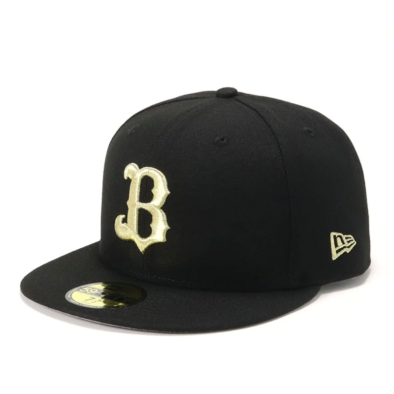 

[New Era] cap japan professional baseball hat orix buffaloes 2 7 3/8 5950 NPB ORIBUF BLK GLD 25J