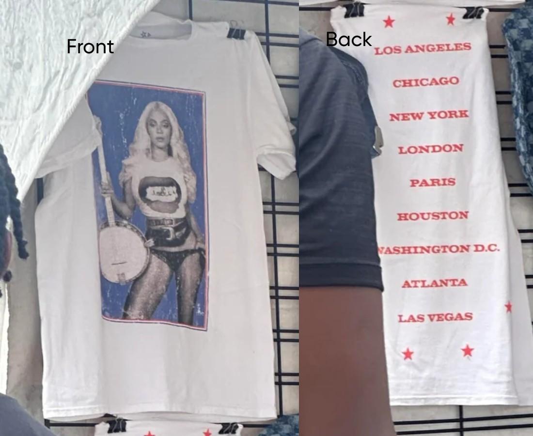 Beyonce ATLANTA EXCLUSIVE MERCH Tour 2026 Merch T-shirt Allsize XXXXL