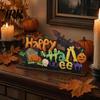 Layered Halloween Wood Crafts Wooden Ornaments for Tabletop Decorations, Stable Base Table Rustic Centerpieces Centerpiece Home Party And Spooky