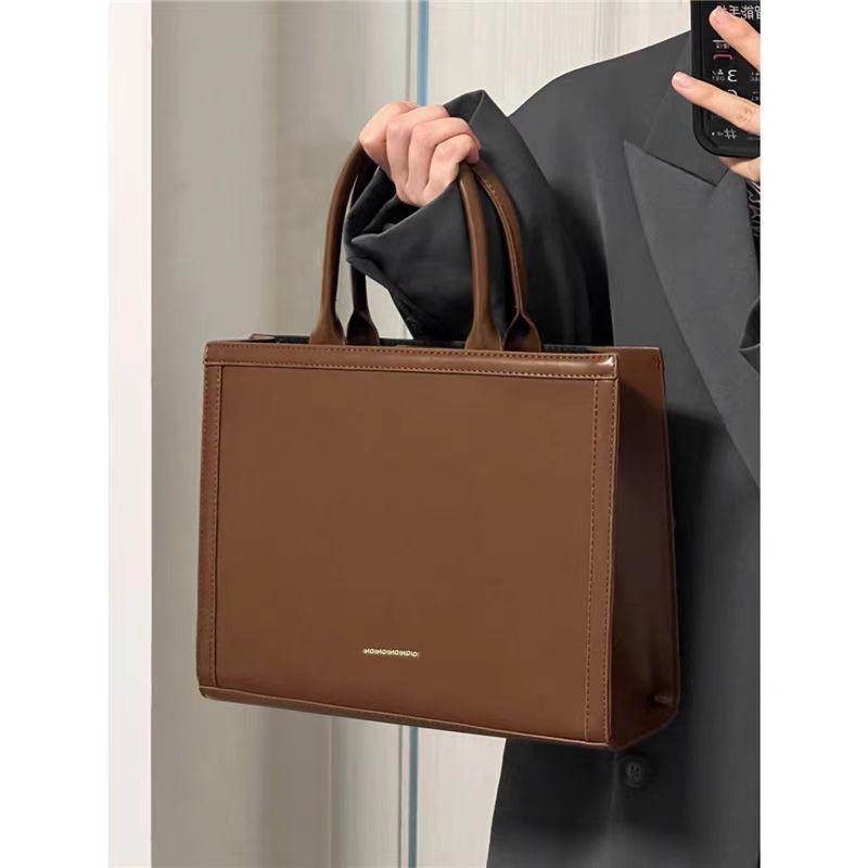 

Премиальный портфель для деловых поездок однотонный литературная сумка модная большая вместимость на плечо сумка-мессенджер женская