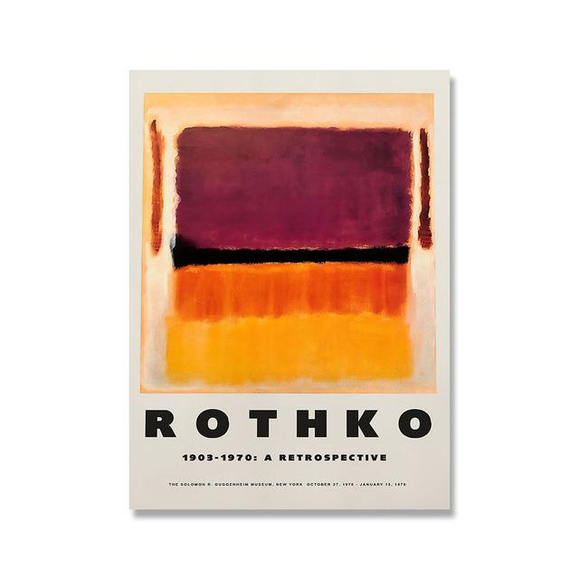 Art Exhibition Poster Abstract Canvas Painting Printing Nordic Modern Wall Art Living Room Home Decoration