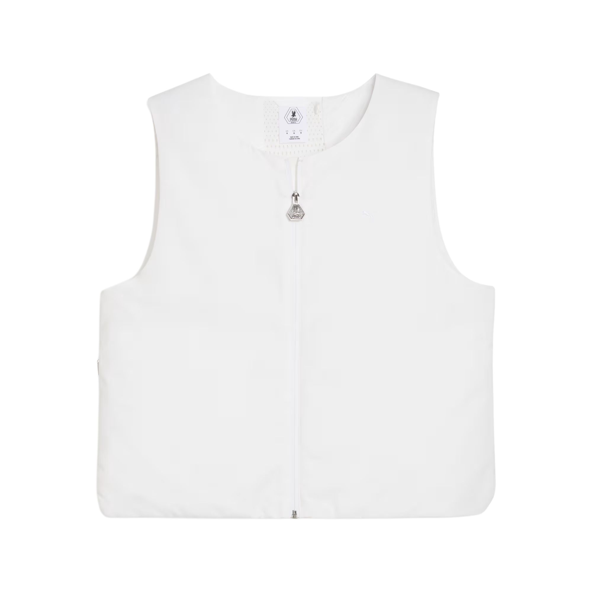 

Puma X Skepta Clrt Collaboration Comfortable Versatile Zip Sleeveless Vest Men vests White 633721-02 M