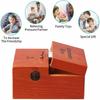 Leave Me Alone Electronic Useless Box Wood Color Wooden Useless Box Novelty Useless Box  Kids Toy