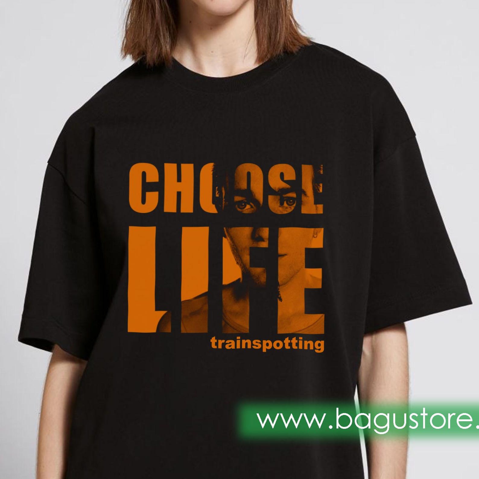 Trainspotting Choose Life Graphic Tee & SweaT shirt L
