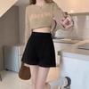 Women's 2023 High-Waist Woolen A-Line Shorts - Autumn/Winter Fashion, Wide-Leg, Loose Casual Fit for Outerwear with Boots