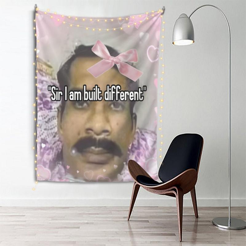 VIKAMA I Am Different From Others Funny Meme Picture Tapestry Prank Background Cloth Room Decoration Home Decoration