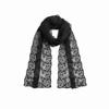 Embroidered Flower Lace Scarf Lightweight Female Headscarf Retro Silk Scarf  Summer